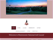 Tablet Screenshot of golfwestminsternational.com